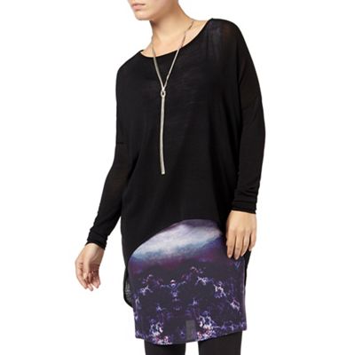 Phase Eight Black colleen cloud tunic dress
